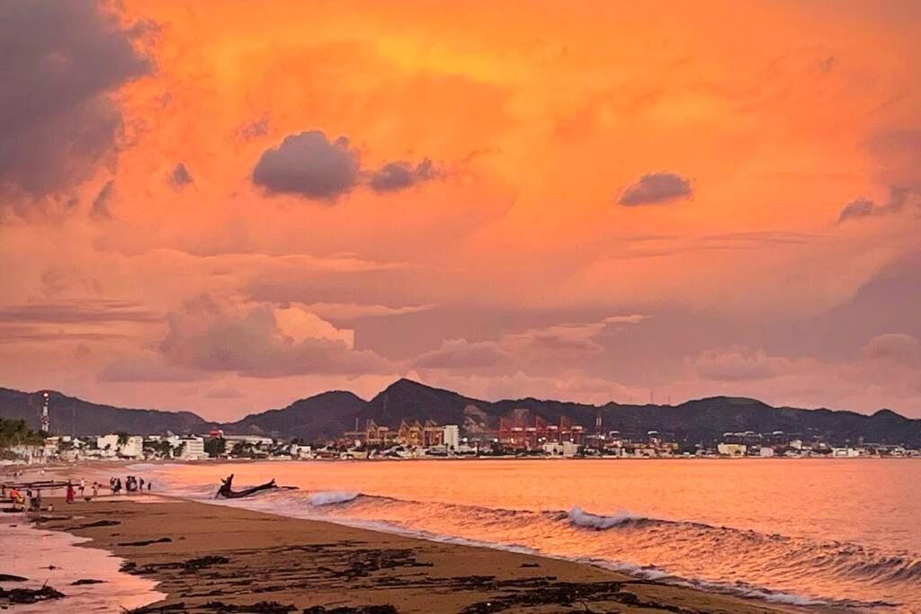 Espectacular Apto A Pie De Playa Con Vista Al Mar มานซานิโญ ภายนอก รูปภาพ